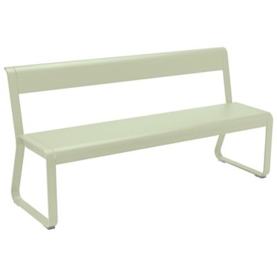 Fermob Bellevie Bench with Back - Color: Green - 841565