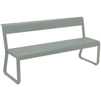 Fermob Bellevie Bench with Back - Color: Grey - 8415C7