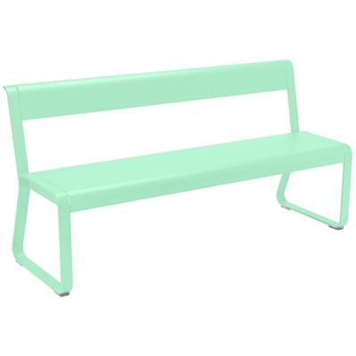 FRM2408195 Fermob Bellevie Bench with Back - Color: Green - 8 sku FRM2408195