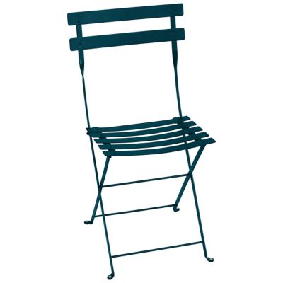 Fermob Bistro Folding Chair - Set of 2 - Color: Blue - 010121