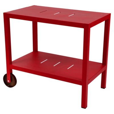 Fermob Quiberon Bar Cart - Color: Red - 321043