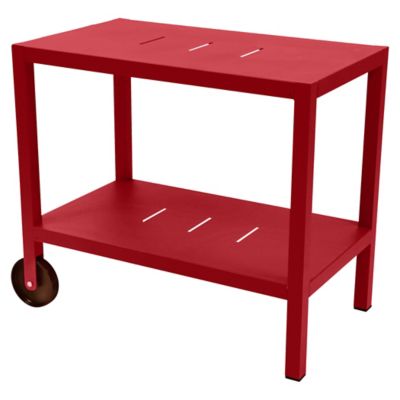 Fermob Quiberon Bar Cart - Color: Red - 321067