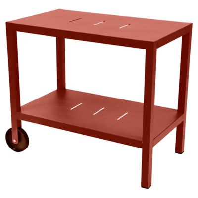 Fermob Quiberon Bar Cart - Color: Red - 321020