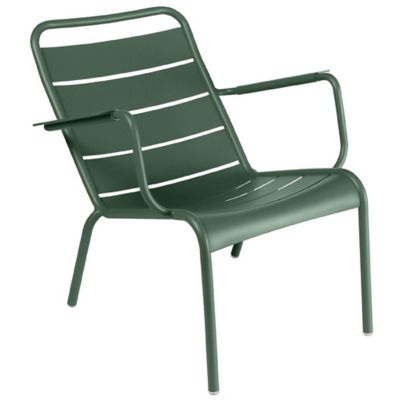 Fermob Luxembourg Low Chair - Set of 2 - Color: Green - 410402