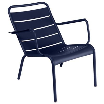 Fermob Luxembourg Low Chair - Set of 2 - Color: Blue - 410492