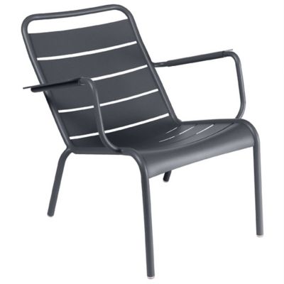 Fermob Luxembourg Low Chair - Set of 2 - Color: Black - 410447