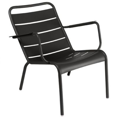 Fermob Luxembourg Low Chair - Set of 2 - Color: Black - 410442