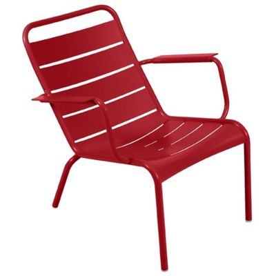 Fermob Luxembourg Low Chair - Set of 2 - Color: Red - 410467