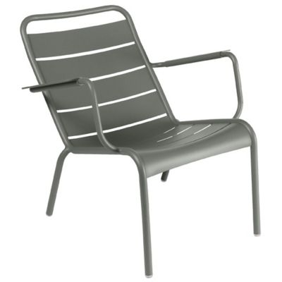 Fermob Luxembourg Low Chair - Set of 2 - Color: Grey - 410448