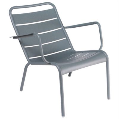 Fermob Luxembourg Low Chair - Set of 2 - Color: Grey - 410426