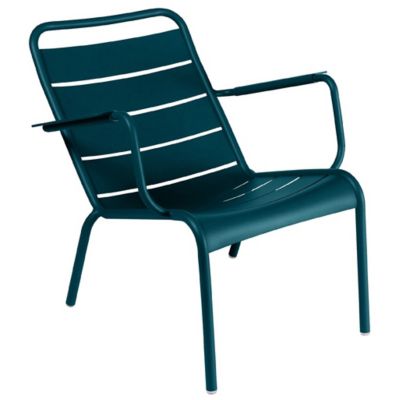 Fermob Luxembourg Low Chair - Set of 2 - Color: Blue - 410421