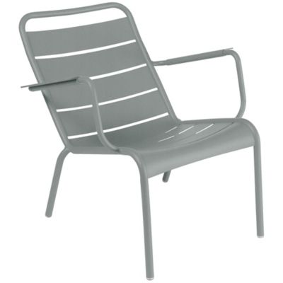 Fermob Luxembourg Low Chair - Set of 2 - Color: Grey - 4104C7