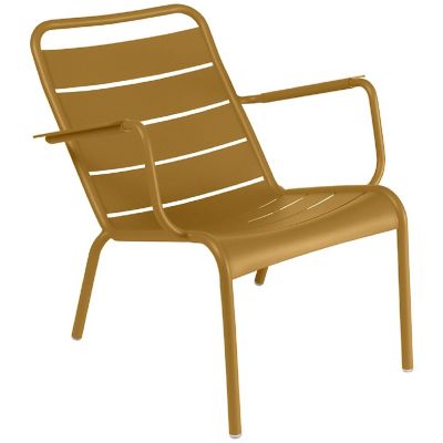 Fermob Luxembourg Low Chair - Set of 2 - Color: Brown - 4104D2