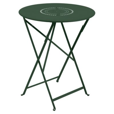 Fermob Floreal Perforated Table - Color: Green - Size: Small - 023002