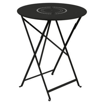 Fermob Floreal Perforated Table - Color: Black - Size: Small - 023042