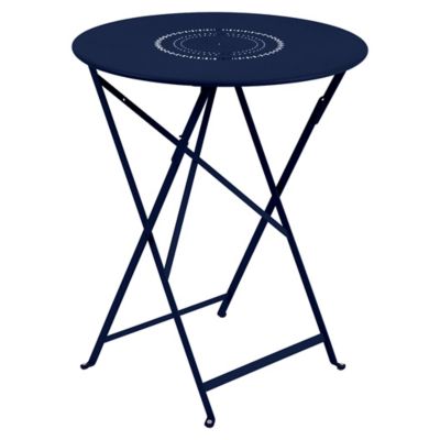 Fermob Floreal Perforated Table - Color: Blue - Size: Small - 023092