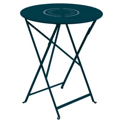 FRM1845597 Fermob Floreal Perforated Table - Color: Blue - Si sku FRM1845597