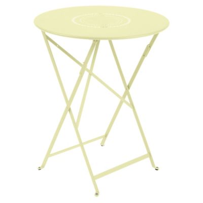 Fermob Floreal Perforated Table - Color: Yellow - Size: Small - 0230A6