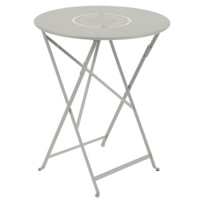 Fermob Floreal Perforated Table - Color: Grey - Size: Small - 0230A5