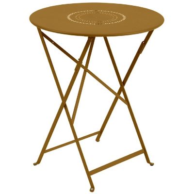 FRM2566498 Fermob Floreal Perforated Table - Color: Brown - S sku FRM2566498