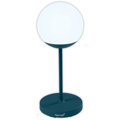 Fermob MOOON LED Table Lamp - Color: Blue - Size: Tall - 532021X1