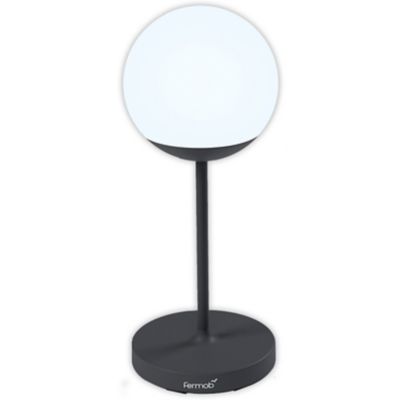 Fermob MOOON LED Table Lamp - Color: Black - Size: Tall - 532047X1