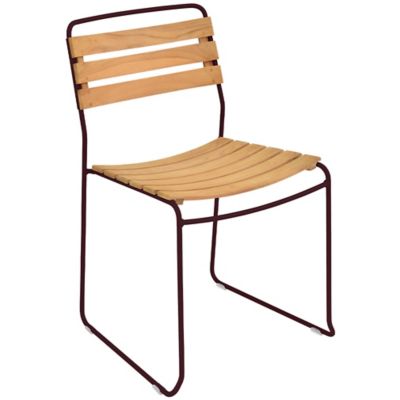 Fermob Surprising Teak Chair - Set of 2 - Color: Red - 1241B9