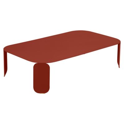 Fermob BeBop 48-In. x 28-In. Low Table - Color: Red - Size: 48 x 28 x 