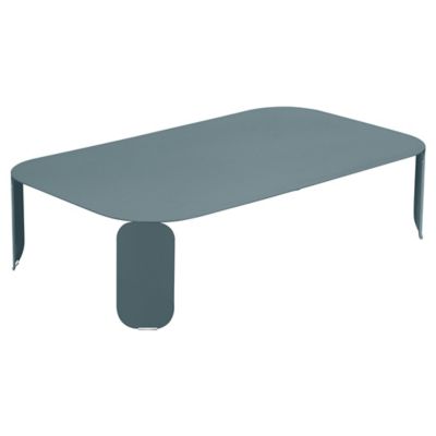 Fermob BeBop 48-In. x 28-In. Low Table - Color: Grey - Size: 48 x 28 x