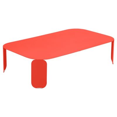 Fermob BeBop 48-In. x 28-In. Low Table - Color: Orange - Size: 48 x 28