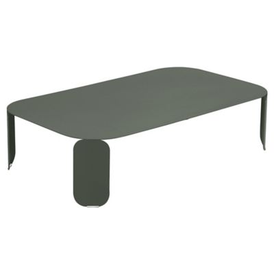 Fermob BeBop 48-In. x 28-In. Low Table - Color: Green - Size: 48 x 28 