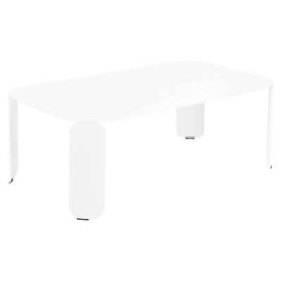 Fermob BeBop 48-In. x 28-In. Low Table - Color: White - Size: 48 x 28 