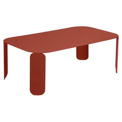 Fermob BeBop 48-In. x 28-In. Low Table - Color: Red - Size: 48 x 28 x 