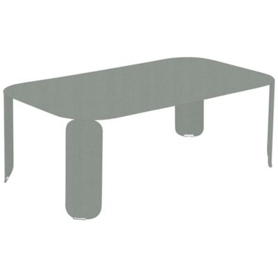 Fermob BeBop 48-In. x 28-In. Low Table - Color: Grey - Size: 48 x 28 x