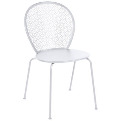 Fermob Lorette Outdoor Side Chair - Set of 2 - Color: White - 571101