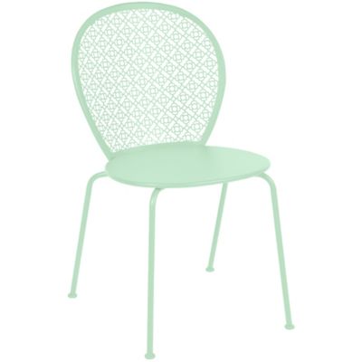 Fermob Lorette Outdoor Side Chair - Set of 2 - Color: Green - 571183