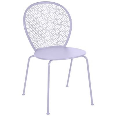 Fermob Lorette Outdoor Side Chair - Set of 2 - Color: Purple - 5711D1