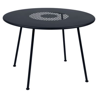 FRM1965639 Fermob Lorette Round Perforated Table - Color: Bla sku FRM1965639