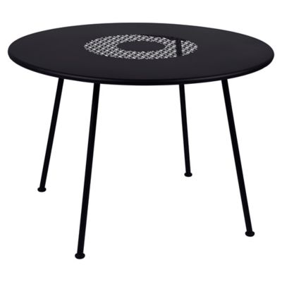 FRM1965648 Fermob Lorette Round Perforated Table - Color: Bla sku FRM1965648