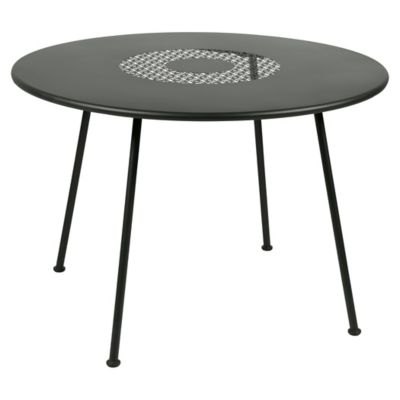 Fermob Lorette Round Perforated Table - Color: Green - 576148