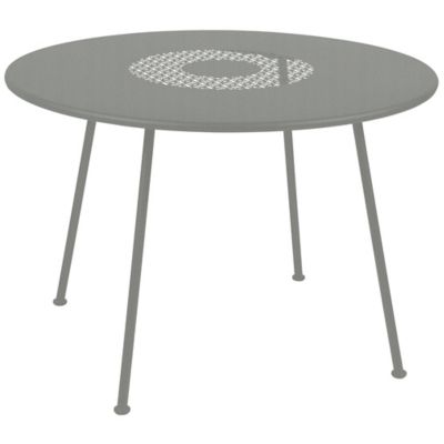 FRM2413120 Fermob Lorette Round Perforated Table - Color: Gre sku FRM2413120