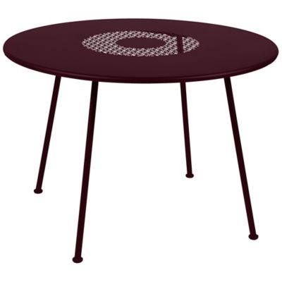 Fermob Lorette Round Perforated Table - Color: Red - 5761B9