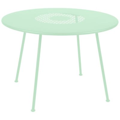 Fermob Lorette Round Perforated Table - Color: Green - 576183