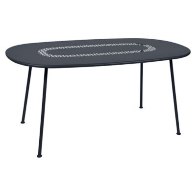 FRM1965662 Fermob Lorette Oval Table - Color: Black - 576247 sku FRM1965662