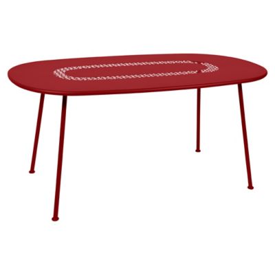 Fermob Lorette Oval Table - Color: Red - 576243