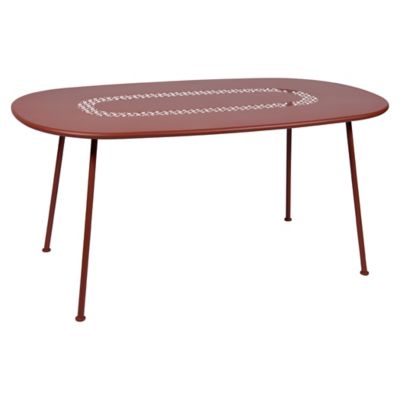 Fermob Lorette Oval Table - Color: Red - 576220