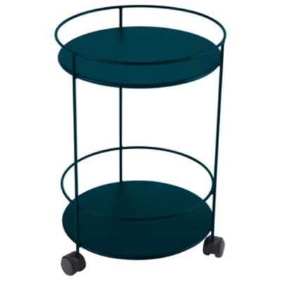 FRM1965746 Fermob Guinguette Rolling Small Table - Color: Blu sku FRM1965746