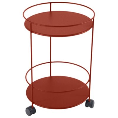 FRM1965760 Fermob Guinguette Rolling Small Table - Color: Red sku FRM1965760