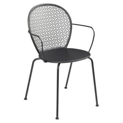 FRM2048993 Fermob Lorette Armchair - Set of 2 - Color: Black  sku FRM2048993