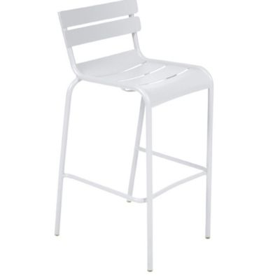 Fermob Luxembourg High Stool - Set of 2 - Color: White - 410301